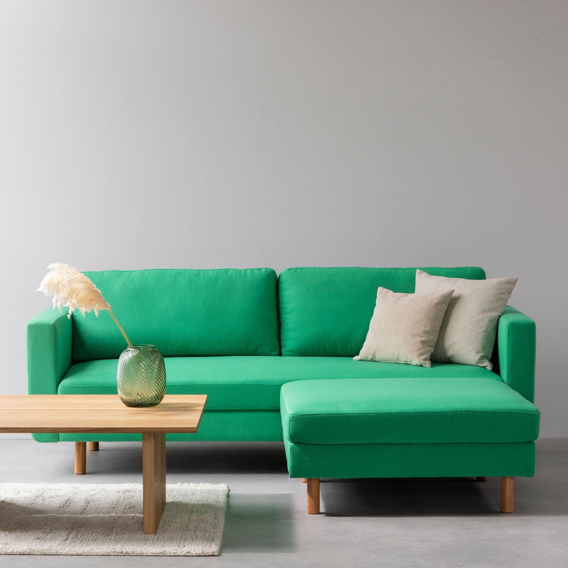 Stapleton Ottoman/puf grøn